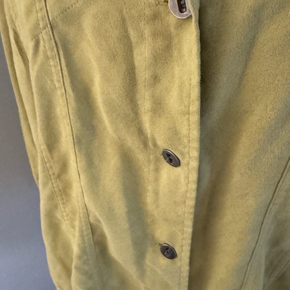 CHICO’S Faux Suede Shacket. Wears as shirt or light jacket   Chicos size 2 (M) - Picture 6 of 10